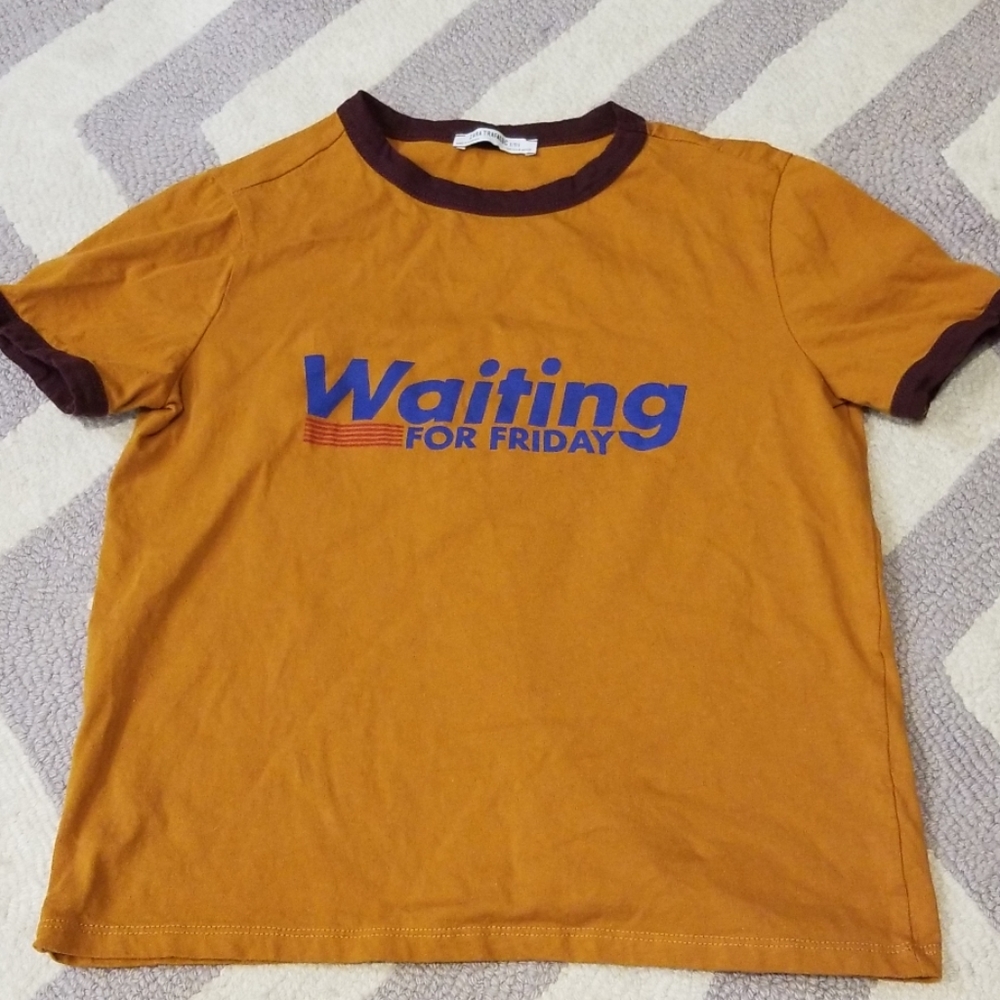 Zara graphic crop tee